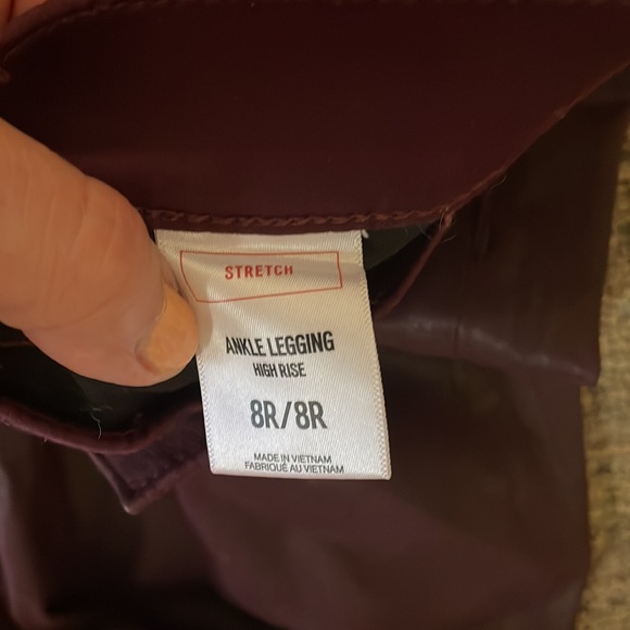 💙🩷Fab Express Party Outfit Faux Leather Pants/Off Shoulder Sweater🩷💙 - Picture 4 of 12